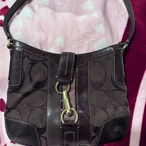 Coach Dark Brown Shoulder Bag